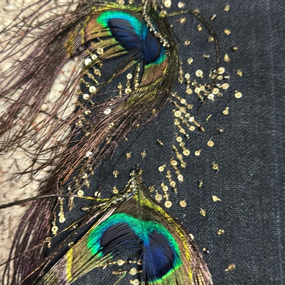 RALPH LAUREN Black Label Peacock Feather Blue Jeans Size 29 NWOT - Picture 10 of 10